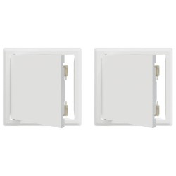 Panneau d'Accès 2 pcs Blanc 23 x 23 x 3 cm Acier 519310519310