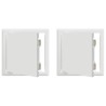Panneau d'Accès 2 pcs Blanc 23 x 23 x 3 cm Acier 519310519310