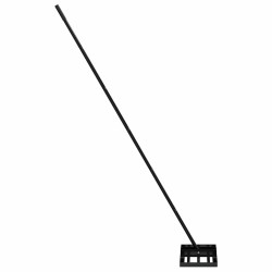 Râteau de jardin Noir 45 x 25 x 200 cm Acier enduit de poudre 519327519327