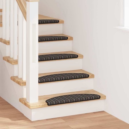 Tapis d'escalier auto-adhésifs 15 pcs Anthracite 65 x 21 x 4 cm 519329519329