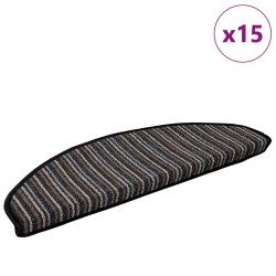 Tapis d'escalier auto-adhésifs 15 pcs Anthracite 65 x 21 x 4 cm 519329519329
