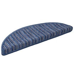 Tapis d'escalier auto-adhésifs 15 pcs Bleu 56 x 17 x 3 cm 519330519330