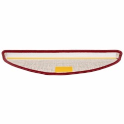 Tapis d'escalier auto-adhésifs 15 pcs Rouge 56 x 17 x 3 cm 519331519331