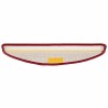 Tapis d'escalier auto-adhésifs 15 pcs Rouge 56 x 17 x 3 cm 519331519331