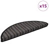 Tapis d'escalier auto-adhésifs 15 pcs Anthracite 56 x 17 x 3 cm 519338519338