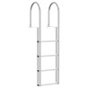 Échelle de dock à 4 étapes Argent 45 ×11,5 ×162 cm Aluminium 519341519341