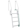 Échelle de dock à 4 étapes Argent 58 x 77 x 166 cm Aluminium 519342519342