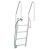 Échelle de dock à 4 étapes Argent 58 x 77 x 166 cm Aluminium 519342519342