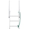 Échelle de quai à 3 marches Argent 58 x 77 x 144 cm Aluminium 519343519343