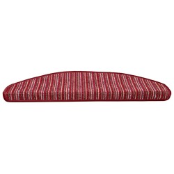 Tapis d'escalier auto-adhésifs 15 pcs Rouge 65 x 21 x 4 cm 519346519346
