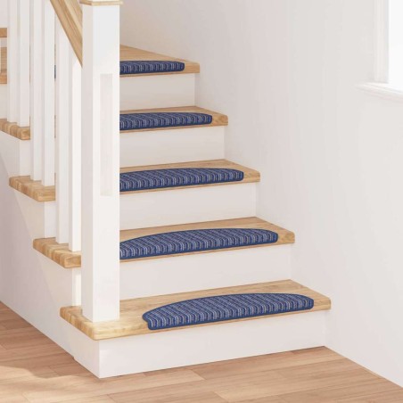 Tapis d'escalier auto-adhésifs 15 pcs Bleu 65 x 21 x 4 cm 519350519350