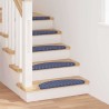 Tapis d'escalier auto-adhésifs 15 pcs Bleu 65 x 21 x 4 cm 519350519350