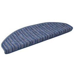 Tapis d'escalier auto-adhésifs 15 pcs Bleu 65 x 21 x 4 cm 519350519350
