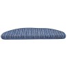 Tapis d'escalier auto-adhésifs 15 pcs Bleu 65 x 21 x 4 cm 519350519350