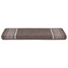 Tapis d'escalier auto-adhésifs 15 pcs Marron 65 x 21 x 4 cm 519352519352