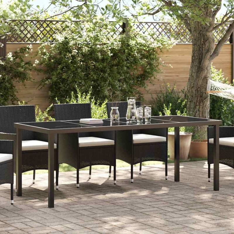 Table de Jardin Noir 200 x 80 x 73 cm Métal 519354519354