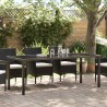 Table de Jardin Noir 200 x 80 x 73 cm Métal 519354519354