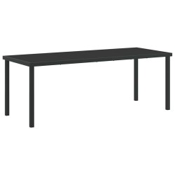 Table de Jardin Noir 200 x 80 x 73 cm Métal 519354519354