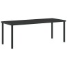 Table de Jardin Noir 200 x 80 x 73 cm Métal 519354519354