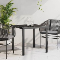 Table de Jardin Noir 80 x 80 x 73 cm Métal 519357519357