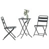 Ensemble bistro de jardin 3 pcs Anthracite Acier 519368519368