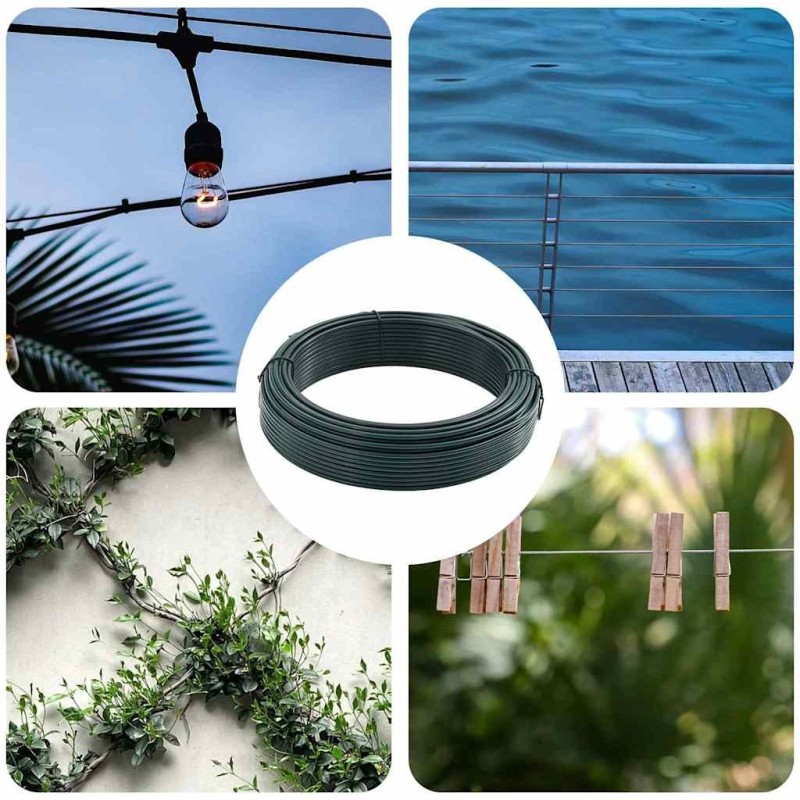 Fil de clôture Vert 25 m PVC 519372519372