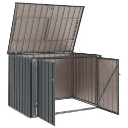 Boîte de Rangement de Jardin Noir 151,5 x 107 x 100 cm Acier 519393519393
