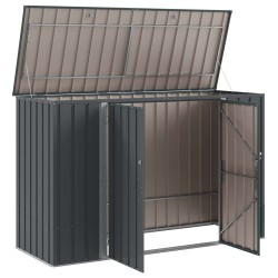 Boîte de Rangement de Jardin Noir 214 x 82 x 132 cm Acier 519395519395