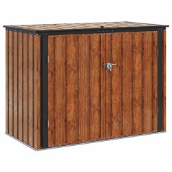 Boîte de Rangement de Jardin Marron 151,5 x 82 x 110,5 cm Acier 519396519396