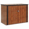 Boîte de Rangement de Jardin Marron 151,5 x 82 x 110,5 cm Acier 519396519396