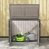 Boîte de Rangement de Jardin Noir 151,5 x 82 x 110,5 cm Acier 519397519397