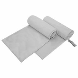 Serviettes de sport 2 pcs Gris 200 x 100 cm 519401519401