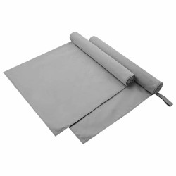 Serviettes de sport 2 pcs Gris foncé 90 x 180 cm 519407519407