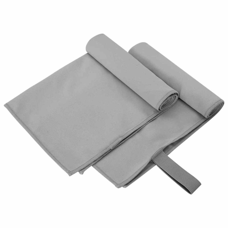 Serviettes de sport 2 pcs Gris foncé 50 x 30 cm 519410519410