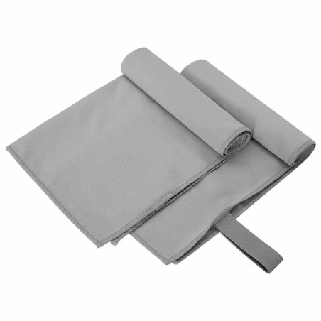 Serviettes de sport 2 pcs Gris foncé 50 x 30 cm 519410519410