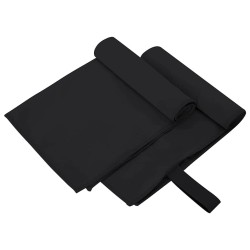 Serviettes de sport 2 pcs Noir 50 x 30 cm 519413519413