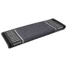 Tapis d'escalier auto-adhésifs 15 pcs Anthracite 65 x 21 x 4 cm 519414519414