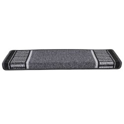 Tapis d'escalier auto-adhésifs 15 pcs Anthracite 65 x 21 x 4 cm 519414519414