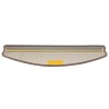 Tapis d'escalier auto-adhésifs 15 pcs Marron 65 x 21 x 4 cm 519415519415