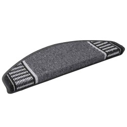 Tapis d'escalier auto-adhésifs 15 pcs Anthracite 65 x 21 x 4 cm 519417519417