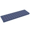 Tapis d'escalier auto-adhésifs Rayé 15 pcs Bleu 65 x 21 x 4 cm 519418519418