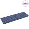 Tapis d'escalier auto-adhésifs Rayé 15 pcs Bleu 65 x 21 x 4 cm 519418519418