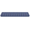 Tapis d'escalier auto-adhésifs Rayé 15 pcs Bleu 65 x 21 x 4 cm 519418519418