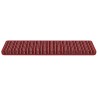 Tapis d'escalier auto-adhésifs Rayé 15 pcs Rouge 65 x 21 x 4 cm 519419519419