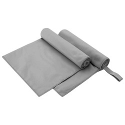Serviettes de sport 2 pcs Gris foncé 100 x 50 cm 519421519421