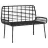 Banc de jardin Noir et anthracite polyrotin 519425519425