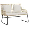 Banc de jardin Marron et Crème polyrotin 519427519427