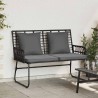 Banc de jardin Noir et anthracite polyrotin 519431519431