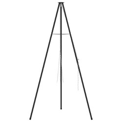 Trépied de Feu de Camp Noir 92 x 92 x 151,5 cm Acier 519438519438