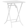 Ensemble bistro de jardin 3 pcs Blanc Acier 519444519444